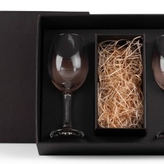 Jogo com 2 Taças de Vidro para Vinho Personalizado