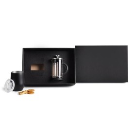 Kit Prensa Francesa e Copo Térmico Personalizado