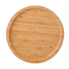 Petisqueira Redonda de Bambu Personalizada