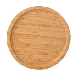 Petisqueira Redonda de Bambu Personalizada