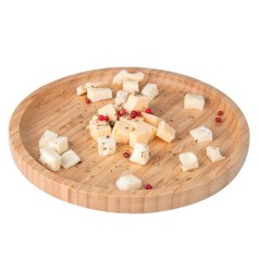 Petisqueira Redonda de Bambu Personalizada