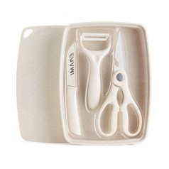 Kit Cozinha em Plástico de Palha de Trigo e Inox Personalizado