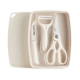 Kit Cozinha em Plástico de Palha de Trigo e Inox Personalizado