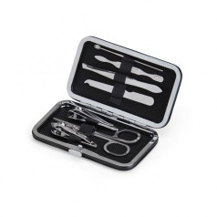 Kit Manicure em Estojo de Couro Sintético Personalizado