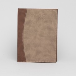 Agenda Diária 2026 Couro Sintético Personalizada