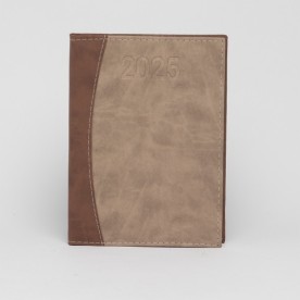Agenda Diária 2026 Couro Sintético Personalizada