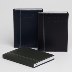Agenda Diária 2026 Couro Sintético Personalizada