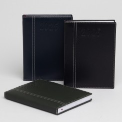 Agenda Diária 2026 Couro Sintético Personalizada