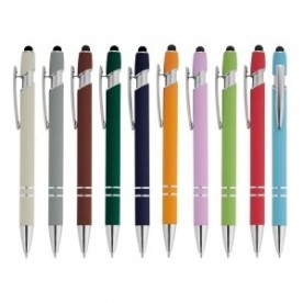 Caneta Metal Touch Acabamento Emborrachado Personalizada