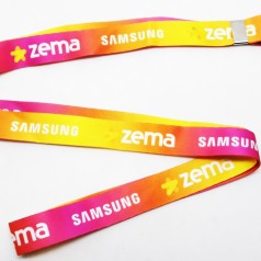 Cordão Poliéster Acetinado com Argola Pêra Personalizado