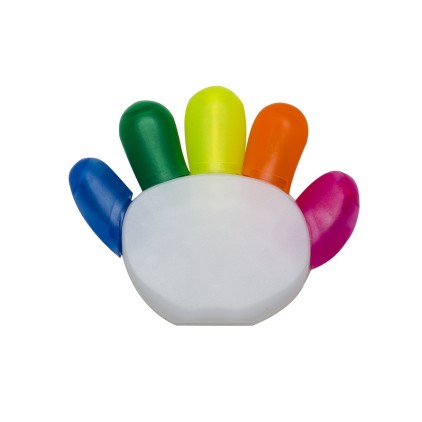 Marca Texto Plástico Formato Mão Personalizado