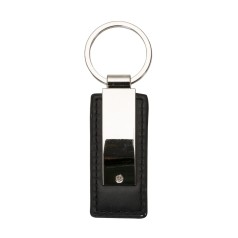 Chaveiro de Metal e Couro Brilhante Personalizado