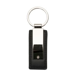 Chaveiro de Metal e Couro Brilhante Personalizado