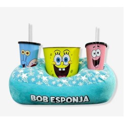 Kit Almofada com Porta Pipoca Personalizado