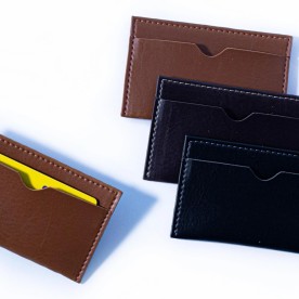 Porta Cartão Slim em Couro Personalizado
