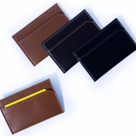 Porta Cartão Slim em Couro Personalizado