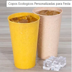 Copo Ecológico de Fibra de Arroz Personalizado