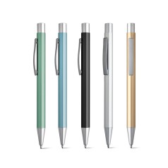 Caneta Esferográfica em Alumínio Mate Personalizada