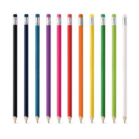 Lápis Apontado ATENEO II com Borracha Personalizado