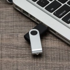 Pen Drive Chaveiro 4GB Prata Fosco Personalizado