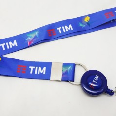 Cordão Poliéster Acetinado Roller Clip Personalizado