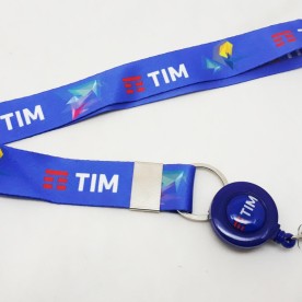 Cordão Poliéster Acetinado Roller Clip Personalizado