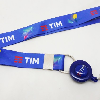 Cordão Poliéster Acetinado Roller Clip Personalizado