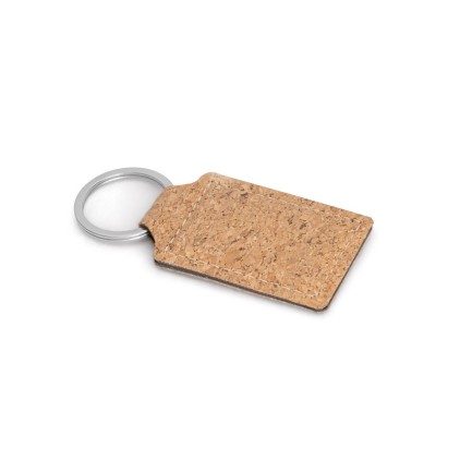 Chaveiro em cortiça em formato retangular ALOY.Personalizado