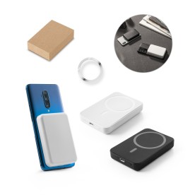 Bateria portátil em ABS 100% reciclado de 5.000 mAh