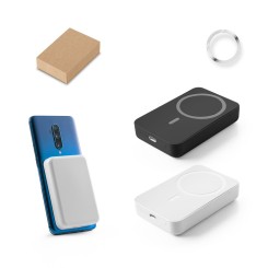 Bateria Portátil 10.000 mAh em ABS Reciclado Personalizada