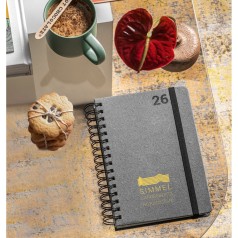 Agenda A5 em Couro Reciclado Personalizada
