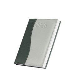 Agenda Diária 2026 Capa em Couro Sintético 