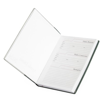 Agenda Diária 2026 Capa em Couro Sintético 