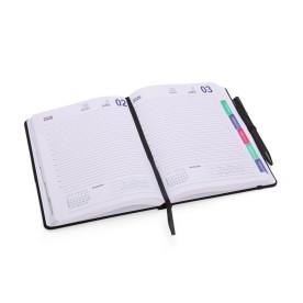 Agenda Diária 2026 em Linho Personalizada