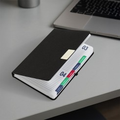 Agenda Diária 2027 em Linho Personalizada