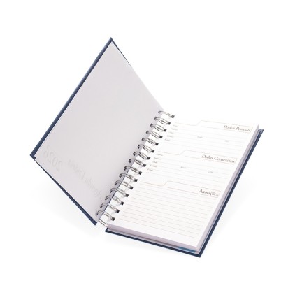 Agenda Diária 2026 Metalizada Personalizada