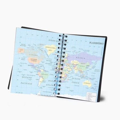 Agenda Diária 2026 com Espiral Personalizada