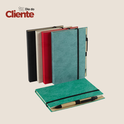 Bloco de Notas com Caneta Personalizado