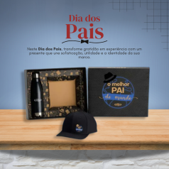 Kit Garrafa Inox e Boné Personalizado