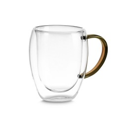 Caneca de Vidro com Parede Dupla Personalizada