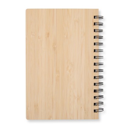 Caderno em Bambu com Espiral Personalizado
