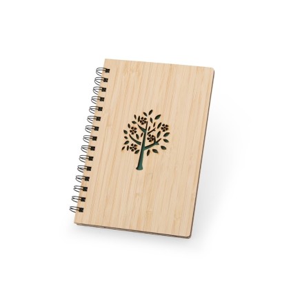 Caderno em Bambu com Espiral Personalizado