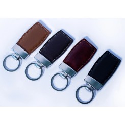 Chaveiro Retangular de Couro Sintético Personalizado