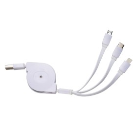 Cabo USB retrátil 3 em 1 Personalizado