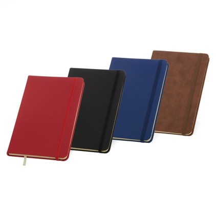 Caderneta em Couro Sintético Emborrachado Personalizada