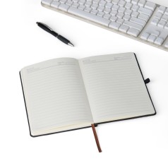 Caderneta Emborrachada Pautada com Suporte Personalizada