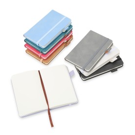 Caderneta em PU com Lacre Elástico Personalizada