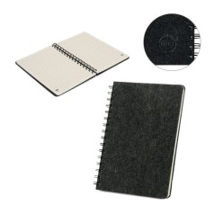 Caderno A5 Feltro 100% Reciclado Personalizado