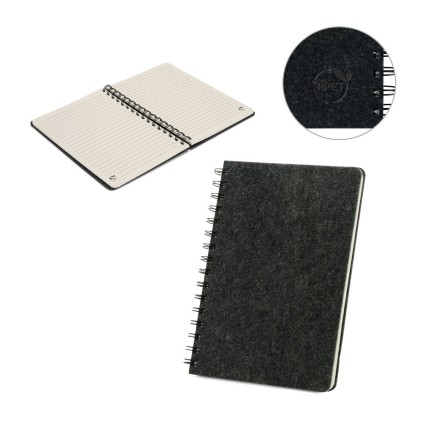 Caderno A5 Feltro 100% Reciclado Personalizado