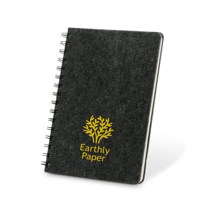 Caderno A5 Feltro 100% Reciclado Personalizado